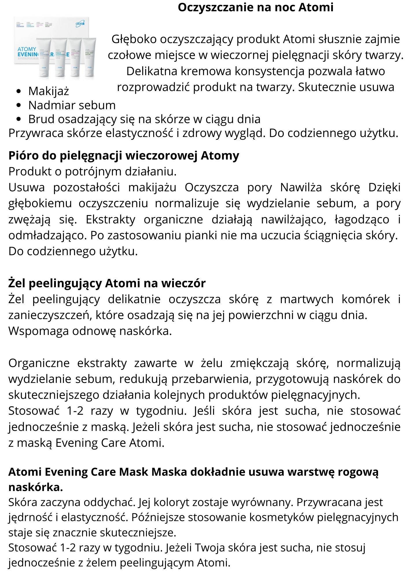 EVNING CARE ATOMY 4 KROKI